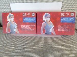 2 BROAD AirPro Masks  Air Purifying Respirator systems (TWO)  -- NEW, open boxes