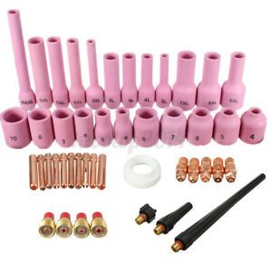 46Pcs TIG Gas Lens Collet Body Assorted Kit For TIG Welding Torch SR WP9 20 25