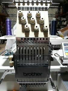 Brother 9 needle commercial embroidery machine w/ EXTRAS