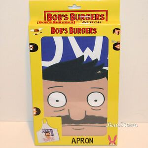 Bob&#039;s Burger Belcher Adult Kitchen Apron Gentleman Down South Bad Boy Mouth NWT