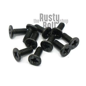M2 x 5mm, Phillips Wafer Flat Head Screws, Black, Computer, Laptop, Machine