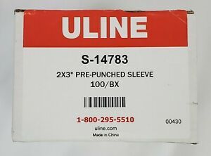Name Badge Holders 2 x 3&#034; Tall Pre-Punched Sleeve 100 to a Box