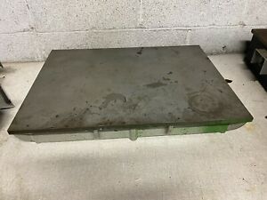 Vintage Machinist Cast Iron Surface Inspection Plate 22”X 16”