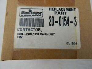 Manitowoc 20-0154-3 Replacement Contactor  230Volt, 1 PH, Ice Machine