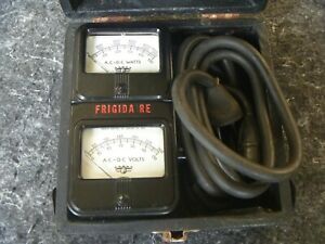 Vintage 1950&#039;s Simpson Electric Model 392 AC-DC Volt-Wattmeter wood case