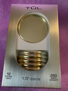 TUL Discbound Notebook Expansion Discs, 1-1/2&#034;, Gold Metal color, 12 Discs