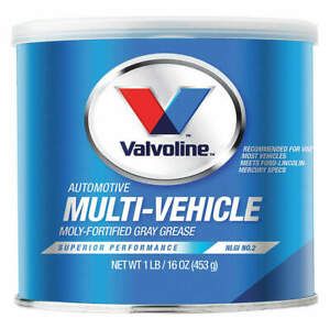 VALVOLINE VV632 Grease,Ext Pres and High Temp,1lb,Black