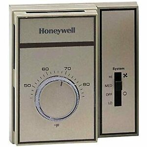 Honeywell T6169C4015 Fan Coil Medium Duty Line Voltage Thermostat for Heating