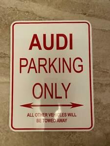AUDI Parking Only Street Sign Heavy Duty Aluminum Sign 9&#034; x 12&#034;