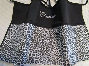 Server Waitress Apron Black Cheetah Teacher Novelty Name FREE Lady Pizazz