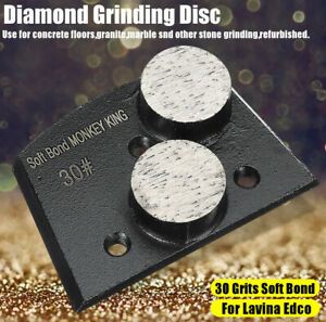 Diamond Grinding Disc Pad For Lavina Edco Floor Grinder Soft Bond 30 Grits