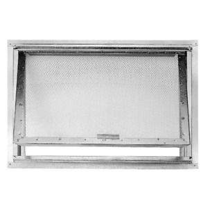 Ventilating Access Door 18 in. x 24 in. Built-in Screen Galvanized Steel