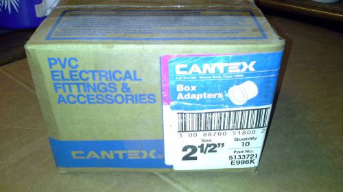 CANTEX 5133721 Box Adapters, box of 10 - 2 1/2 In, PVC