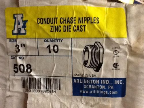 Arlington 508 3 inch chase nipples for sale