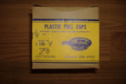 (600) electroline 1 1/4&#034; plastic pull caps for open conduit bushings for sale
