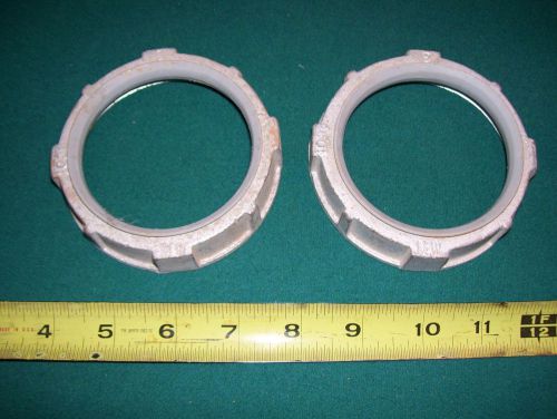 (2) - 3&#034;  INSULATED CONDUIT BUSHINGS N.O.S. CROUSE-HINDS