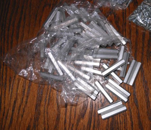 Lot of 50+ aluminum hex spacers 1.25&#034;, screws, 50+ wire beans-electronics. fs! for sale
