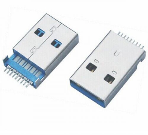 5 pcs usb 3.0 type-a male 9 pin smd 2 pin dip usb male plug for sale