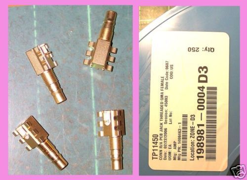 8 gold qma rf connectors,tp11450/tp 11450,amp,r/a pcb jacks,microwave connectors for sale