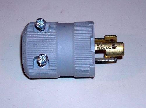 Lot 5 new hubbell twist lock male socket connector outlet plug 15a amp 277v for sale