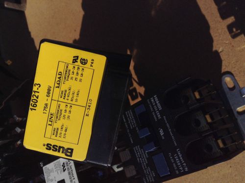 Buss 16021-3 175A 600V LOT OF 2 (ONE BROKEN SEE PICTURES)