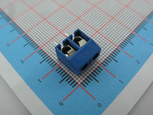 100pcs 2 pin 2-way 5mm pitch screw terminal block connector rohs  301v-5.00-2p for sale
