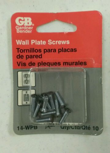 Gardner Bender Brown Wallplate Screws 14-WPB 10 screws GB