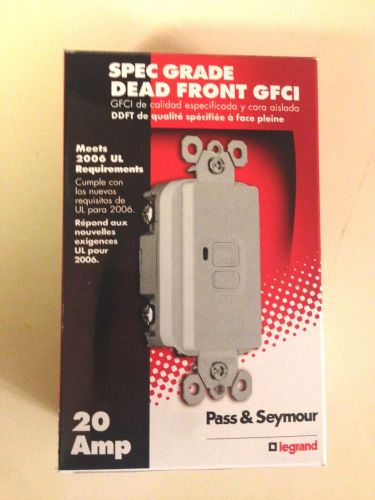 Lot of 10 - dead front gfci 2085-w pass&amp; seymour white 20 amp legrand for sale