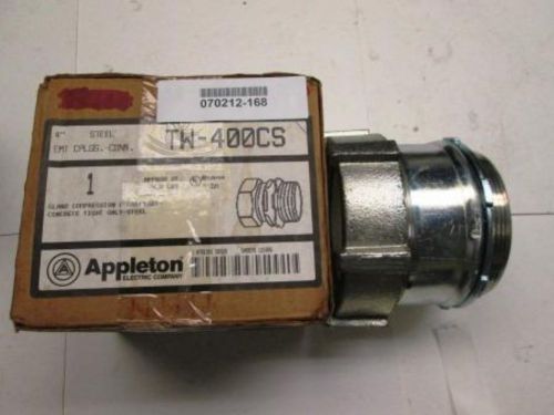 Appleton TW-400CS 4&#034; Steel EMT Cplngs Gland Compression Concrete  Steel only New