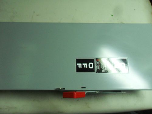 (N3-2) 1 NEW GENERAL ELECTRIC TH3362 SAFETY SWITCH 60AMP 3POLE 600V