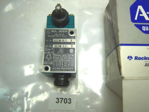 (3703) allen bradley limit switch 802m-kj1 nema4 kx plunge for sale