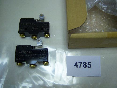 (4785) lot of 2 omron limit switch z-01hw22-b  30 vdc for sale