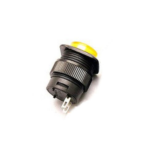 10x off-on self-locking latching push button switch 3a 250vac yellow round 2 pin for sale
