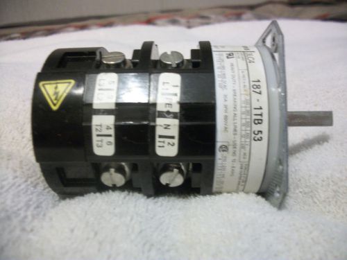 Siemens rotary switch 3lc4   187-1tb 53  120 to 600 volts for sale