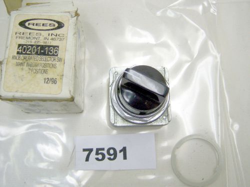 (7591) rees selector switch 40201-136 2 position for sale