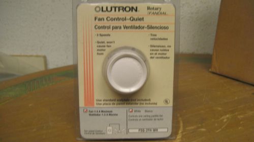 (10) lutron quiet 3- speed fan control fsq-2fh-wh (white) lot of 10 for sale