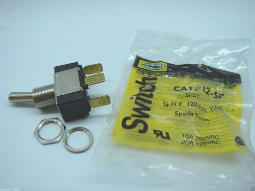 Hubbell 12-sp toggle switch single pole double throw 125/250v 10/20a 3/4hp  b83 for sale