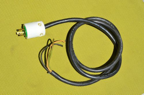 LEVITON - Black Heavy Duty 12/3 Electrical Cord Cable 80&#034; 30A-125V  Nema L5-30