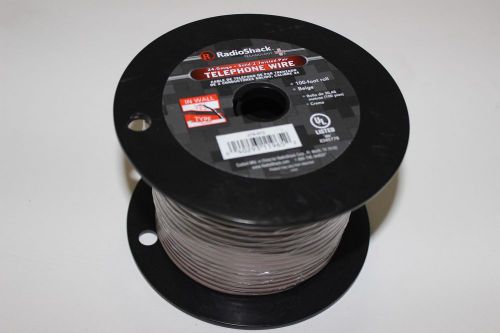 Radio Shack Telephone Wire 24 Gauge 100 Ft Foot Roll Solid 2 Twisted Pair