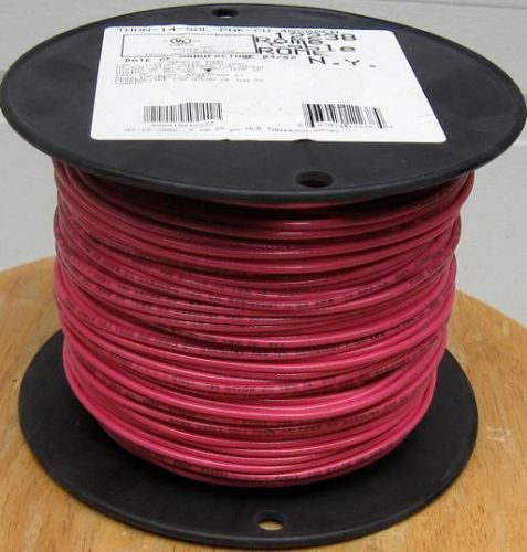 #12 AWG THHN/THWN SOLID COPPER WIRE (RED) RESIDENTIAL WIRE/ COMMERCIAL WIRE