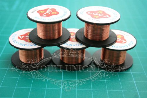 50pcs 0.1mmx11.5m/pcs thin copper enameled wire welding fly line maintenance for sale