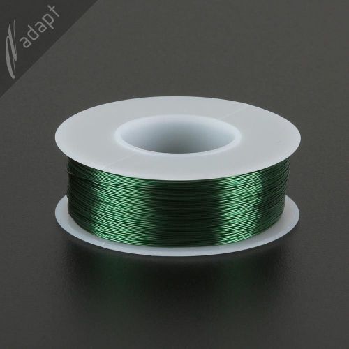Magnet wire, enameled copper, green, 28 awg (gauge), hpn, 155c, 1/4 lb, 500ft for sale