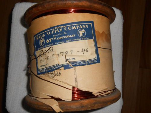 31 pounds 18 awg magnet wire, g.e. alkenex , full roll for sale