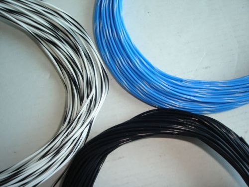 Stranded copper wire awg 20 3 colors 100 feet total for sale