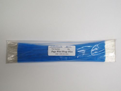 PAGE Wire Wrap 1000 pieces 10.5&#034; Pre Cut Stripped BLUE 30 AWG