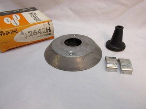 NEW NOS Wiremold Gray Telephone Outlet 2642H