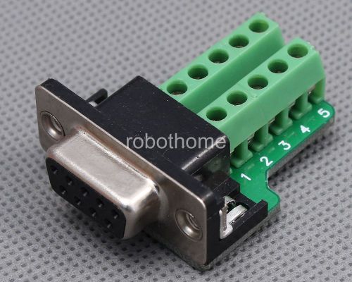 Db9-m9 stable db9 teeth type connector 9pin female adapter terminal module for sale