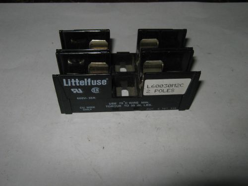 1 pc Littelfuse L60030M2C Fuse Block, 600V, 30A, New