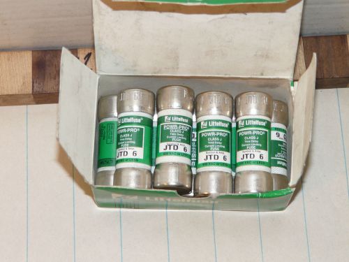 Lot of 9 Littelfuse Class J Current Limiting JTD-6 Fuses Tested INV8432