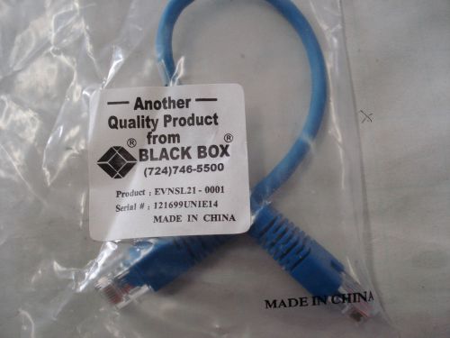 BLACK BOX EVNSL21-0001 ETHERNET CABLE,RJ45-RJ45,CAT 5 1FT LENGTH